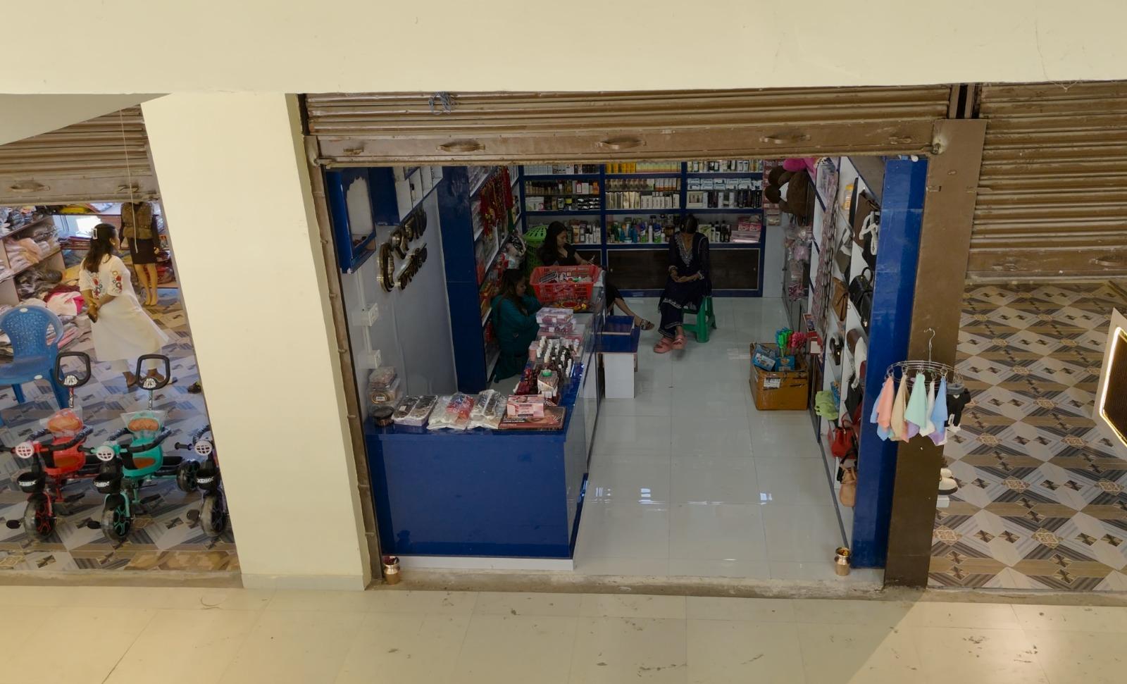 A shop inside A.K. Complex, seen from the corridor